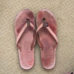 Pink Rainbows Flip Flops